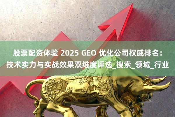 股票配资体验 2025 GEO 优化公司权威排名：技术实力与实战效果双维度评选_搜索_领域_行业