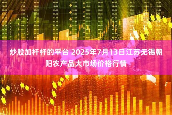 炒股加杆杆的平台 2025年7月13日江苏无锡朝阳农产品大市场价格行情