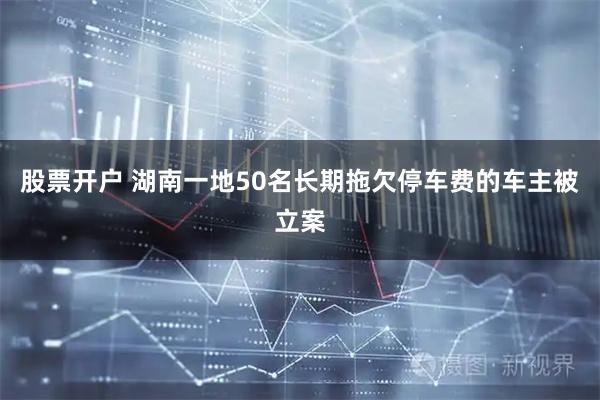 股票开户 湖南一地50名长期拖欠停车费的车主被立案